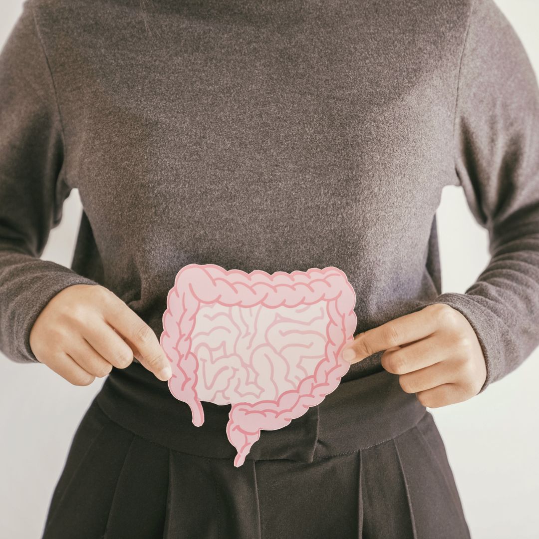 Illustration showing the gut&ndash;hormone connection in PMOS